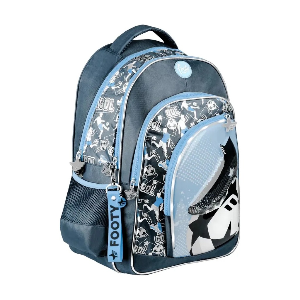 MOCHILA 18" FOOTY C/LUZ LED BOTIN PELOTAF3243 FOOTY - foto 2