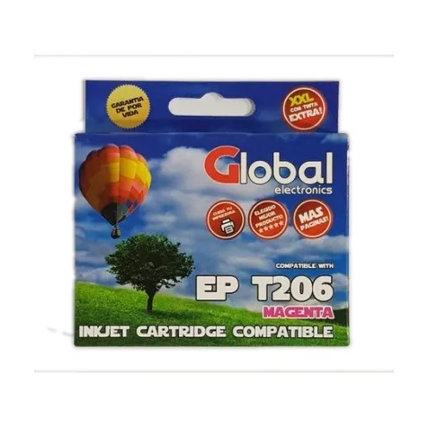 Cartucho Global Epson 206 magenta