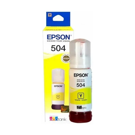 Botella De Tinta Epson 504 Amarillo