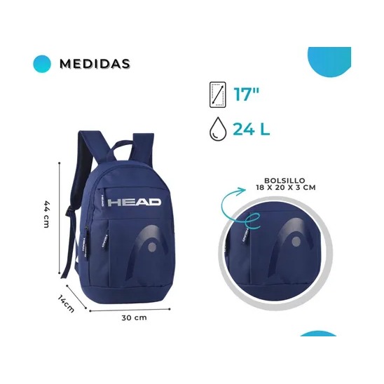 MOCHILA 17" HEAD 27403 HEAD