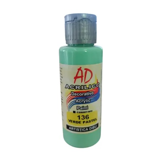 [15557] ACRILICO DECORAT AD  60ML 136 VERDE PASTEL