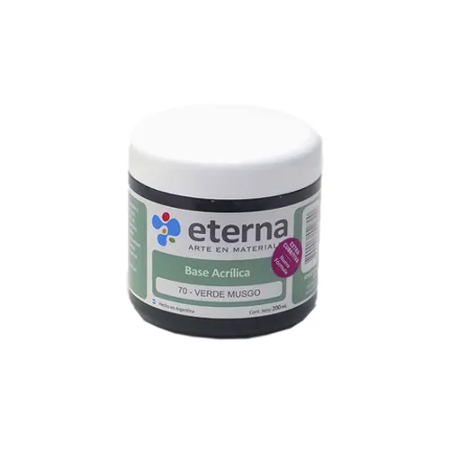 [8376] BASE ACRILICA ETERNA 200ML 70 VERDE MUSGO