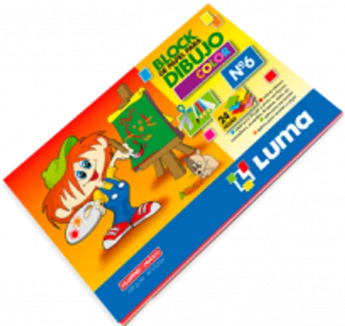 BLOCK DIBUJO COLOR Nº6 LUMA  X24 H.