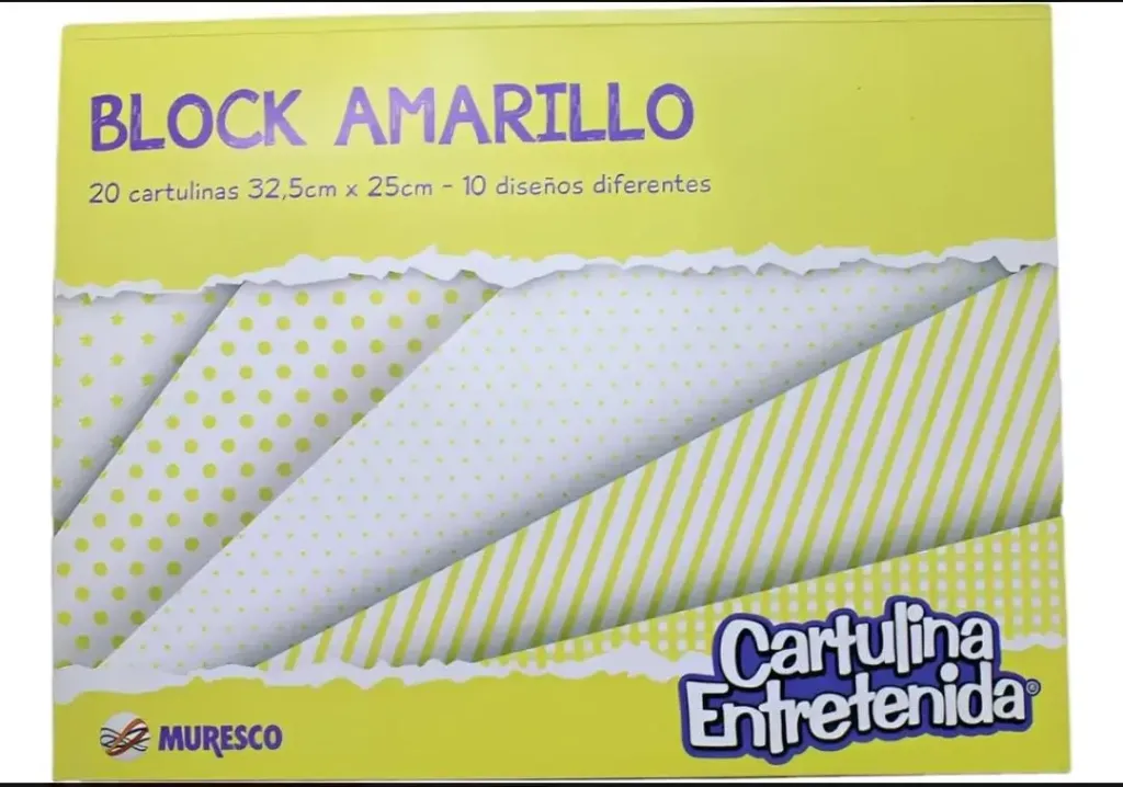 BLOCK ENTRETENIDA MURESCO X 20HJ AMARILL/BLAN
