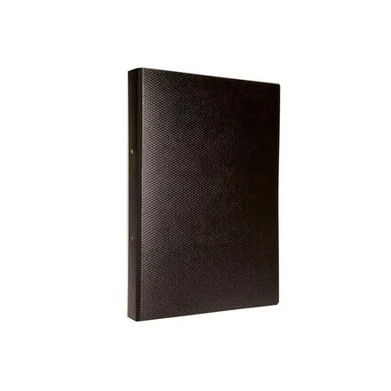 [2532] CARPETA 2X40 FIBRA NEGRA KOBY/VS OFICIO