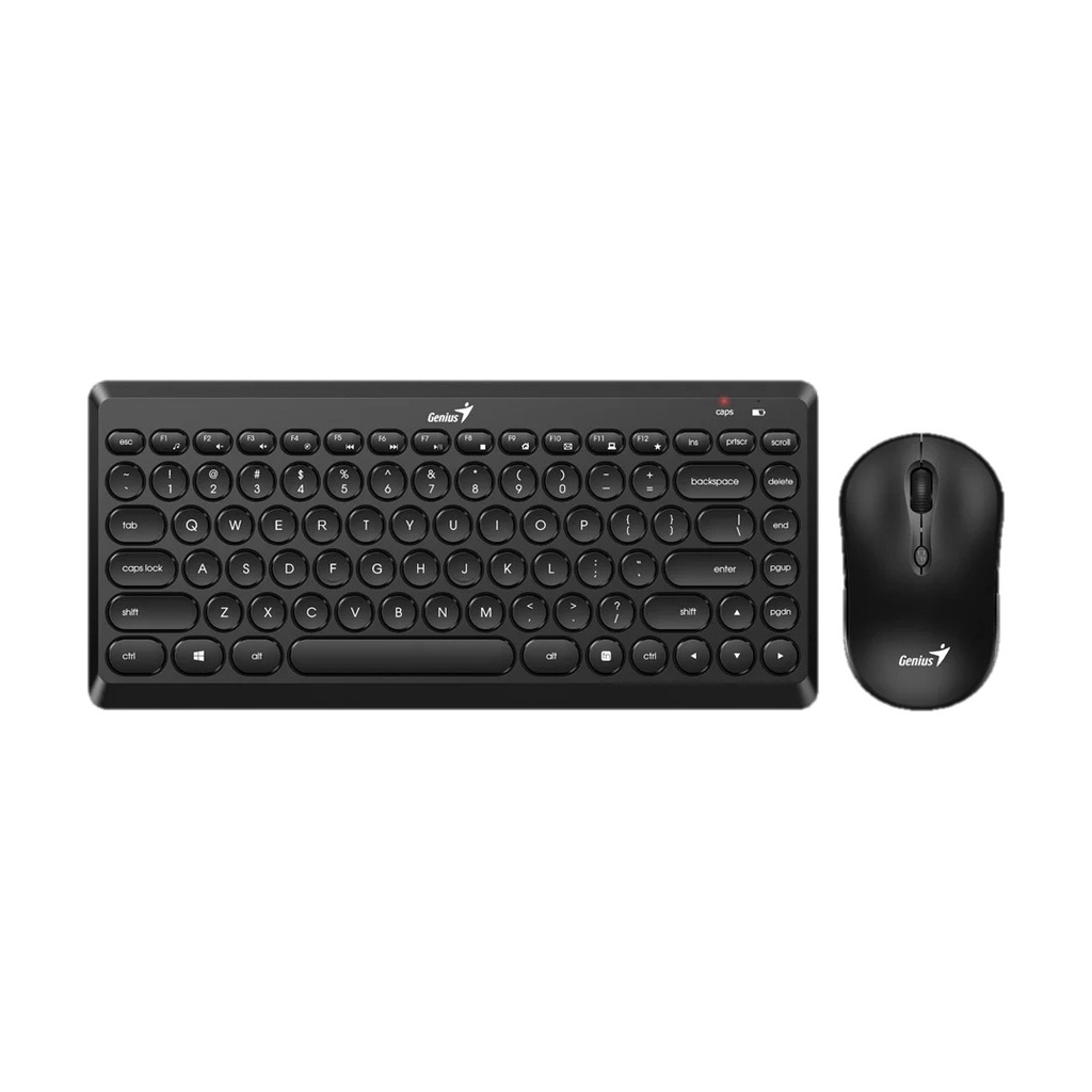 Genius Kit teclado y mouse Inalambrico Negro LuxeMate Q8000 GENIUS