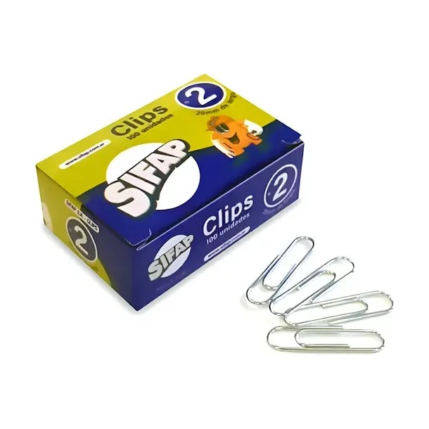 CLIP DE PAPEL Nº 2  25MM SIFAP