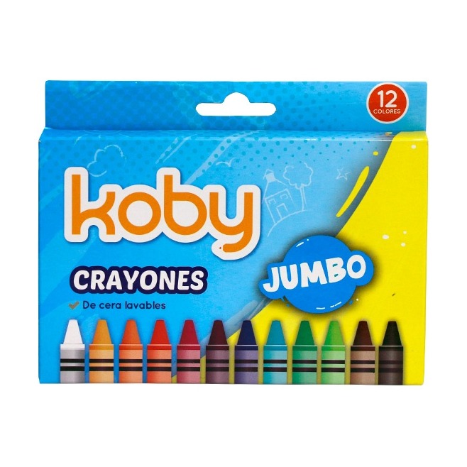 CRAYONES X 12 KOBY JUMBO
