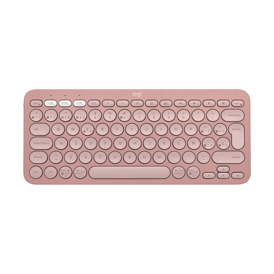 [920-011785] TECLADO INALAMBRICO LOGITECH PEBBLE 2 K 380  LOGITECH ROSA