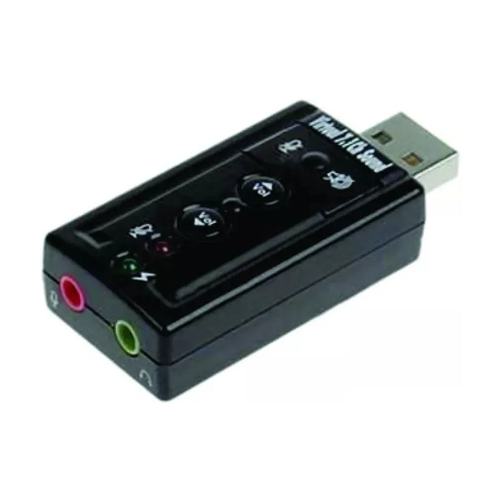 Placa de Sonido USB Externa Netmak NM-SU8CH 7.1 Canales