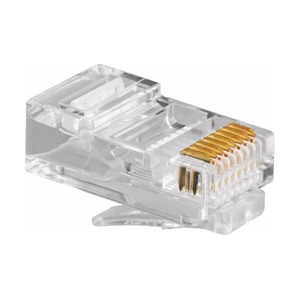 Fichas Rj45 Macho Categoria 6 X 100 Unidades Zurich ZURICH