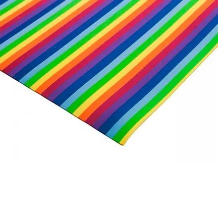 [2979] GOMA EVA  60X45 FANTASIA RAYADAS ARCOIRIS