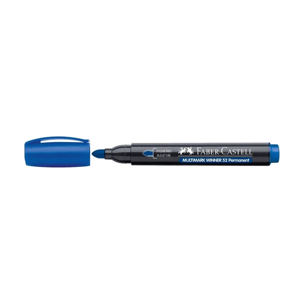 MARCADOR FABER PERM.52 PTA.REDONDA AZUL