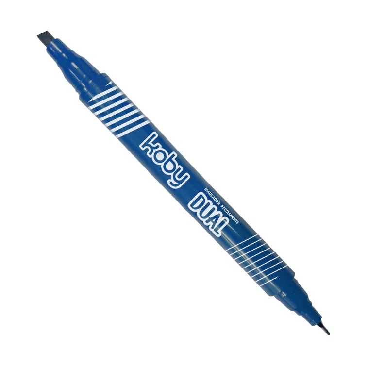 MARCADOR KOBY DOBLE PUNTA AZUL