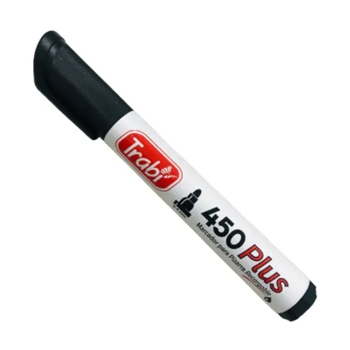 MARCADOR TRABI PIZARRA RECARGABLE NEGRO TRABI