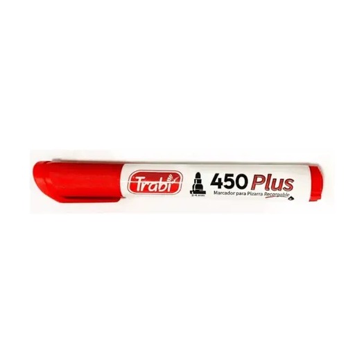 MARCADOR TRABI PIZARRA RECARGABLE ROJO TRABI