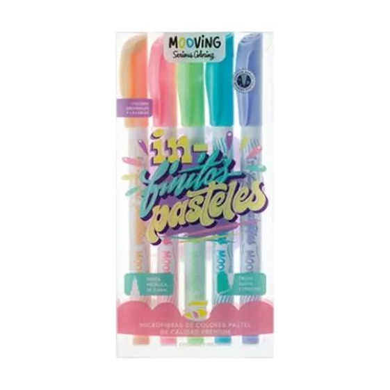 [35292] MICROFIBRA MOOVING X 5 PASTEL BLIST