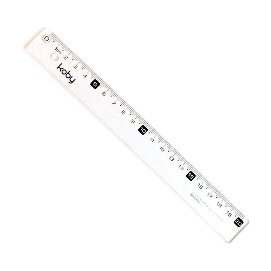 REGLA  20CM  KOBY CRISTAL  H20-22  ECO