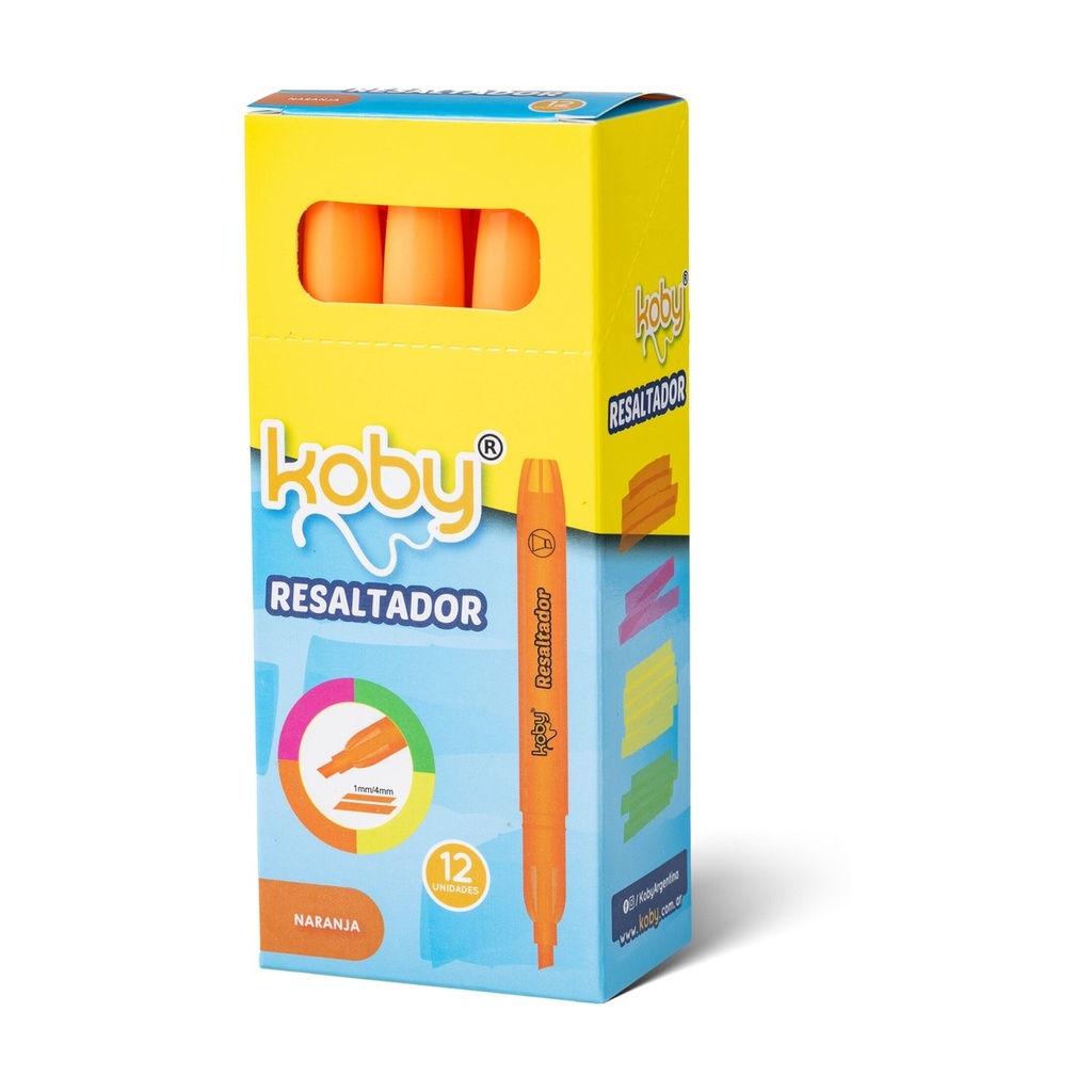 RESALTADOR KOBY REDONDO NARANJA