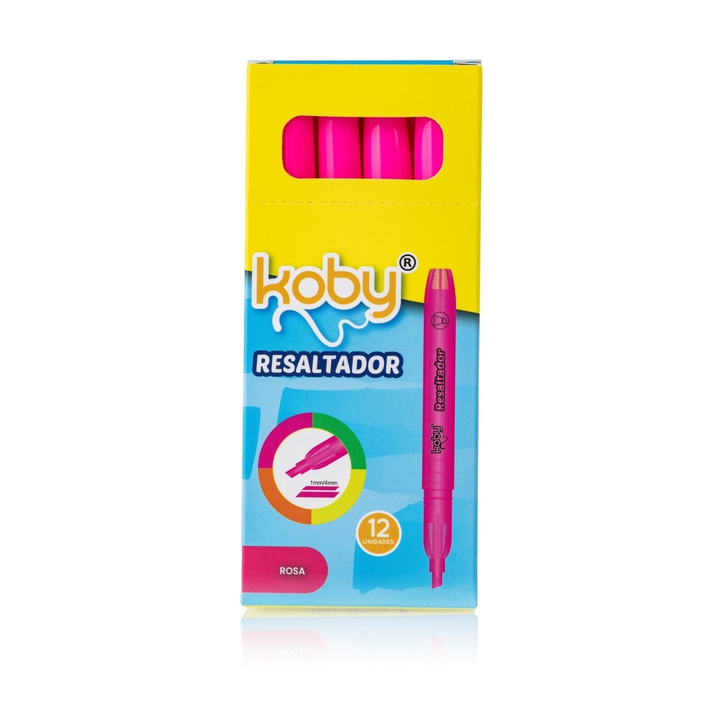 RESALTADOR KOBY REDONDO ROSA