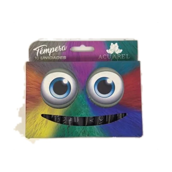 [45879] TEMPERA ACUAREL X10 POMOS VIOLETA