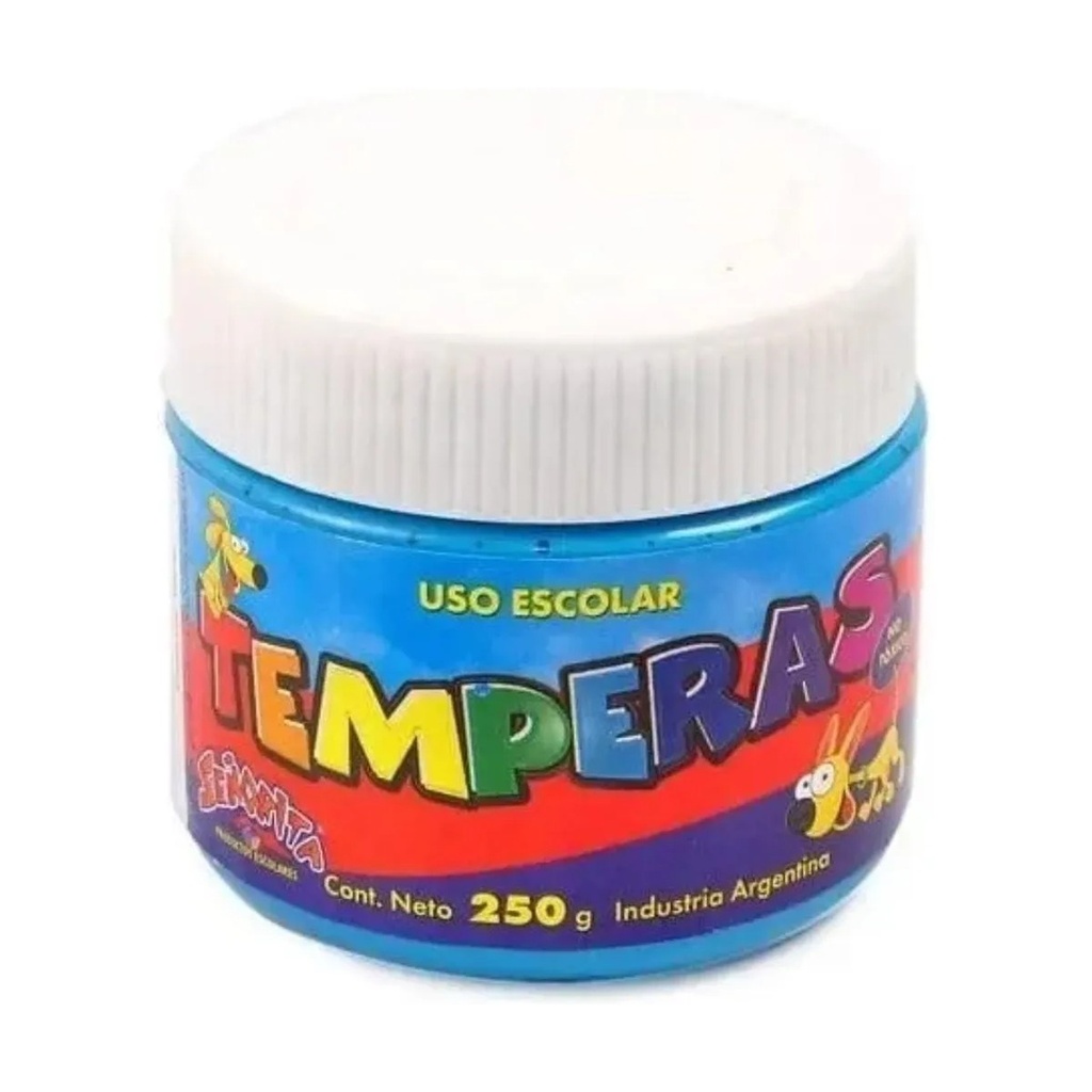 [9323] TEMPERA SEÑORITA 250G CELESTE POTE
