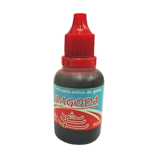 TINTA SELLO GOMA  30CC PAGODA ROJO