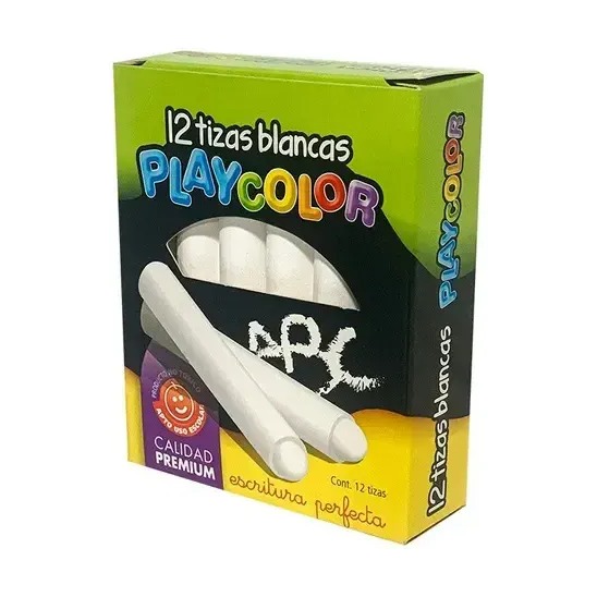 TIZAS BLANCA X 12 PLAYCOLOR