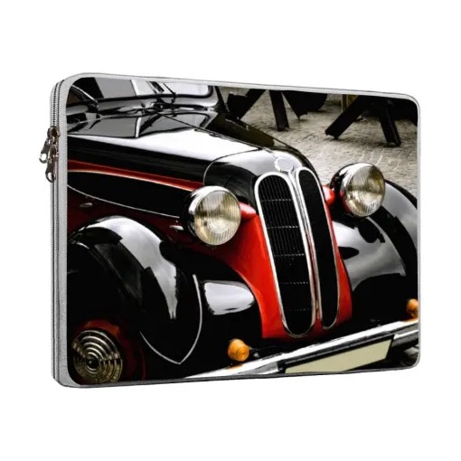 [535] FUNDA PORTA Notebook  14”  Neoprene | Estampado 11 Auto Antiguo