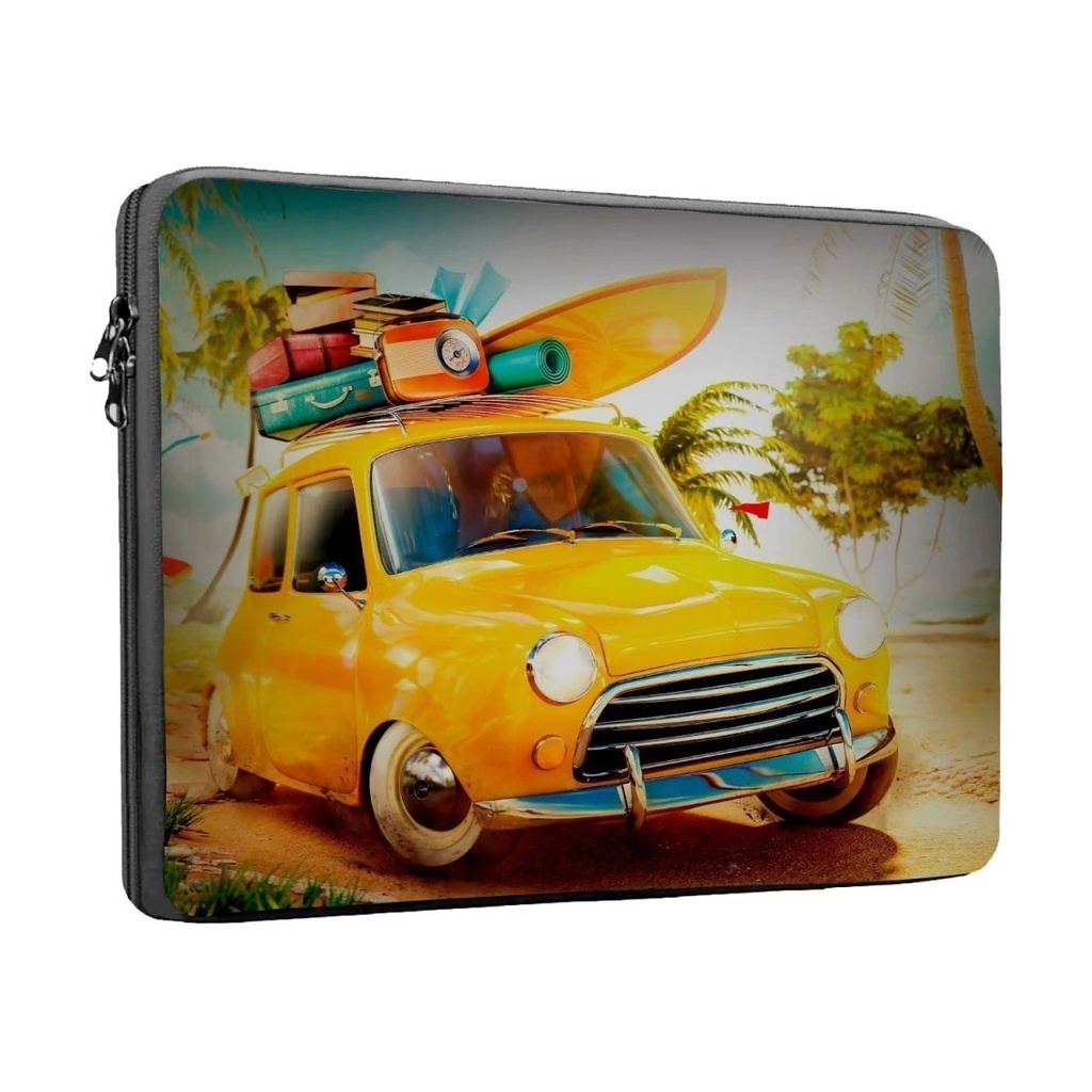 [529] FUNDA PORTA Notebook  14”  Neoprene | Estampado 19 Auto Surf