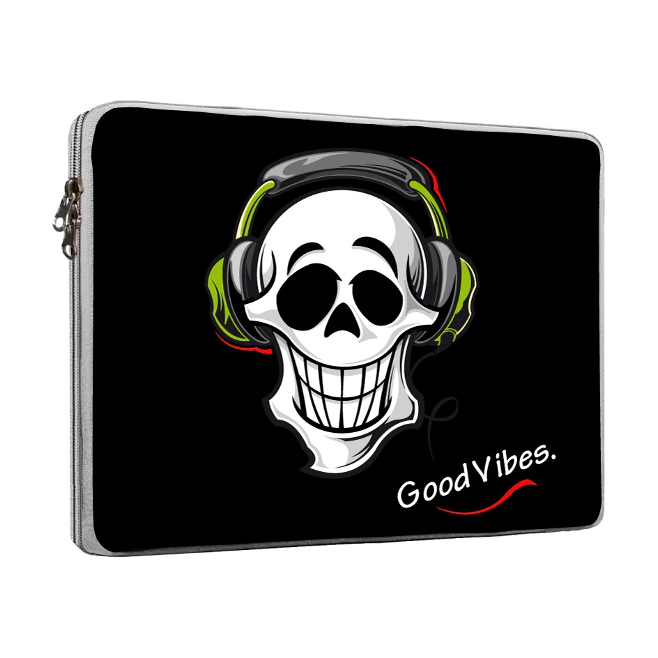 [176] FUNDA PORTA Notebook  14”  Neoprene | Estampado 23 Calavera