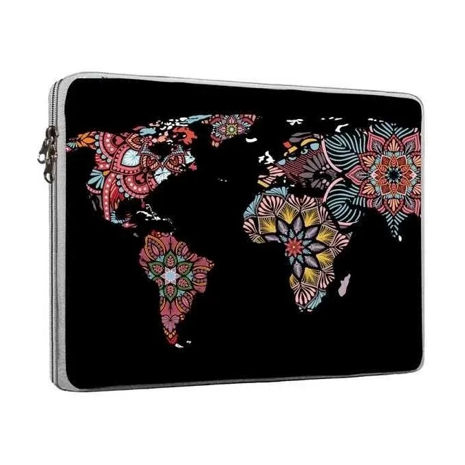 [333] FUNDA PORTA Notebook  14”  Neoprene | Estampado 45 Mandala Maps