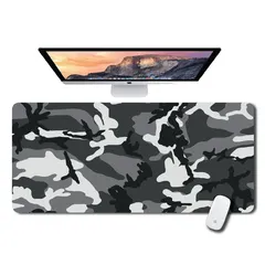 Desk Pad Liso 84 x 38 cm | CAMUFLADO GRIS