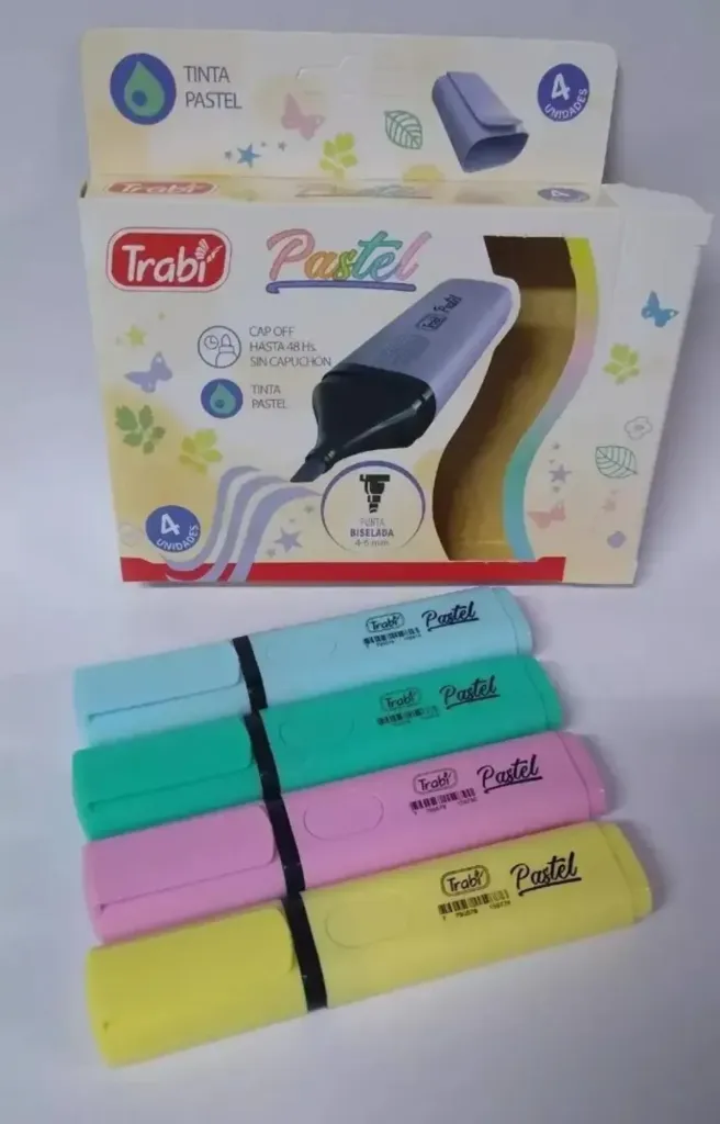 [TR5984] RESALTADOR PASTEL  SURTIDO TRABI