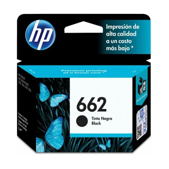Cartucho HP 662 negro Original