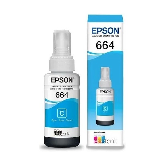 Botella de Tinta CYAN Epson 664