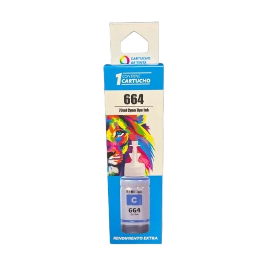 [TA-EPT664C] BOTELLA TINTA PICO COMPATIBLE CON EPSON 664 T664220 CYAN