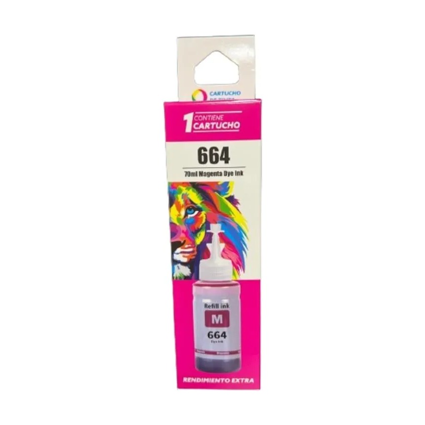 [TA-EPT664M] BOTELLA TINTA PICO COMPATIBLE CON EPSON 664 T664320 MAGENTA