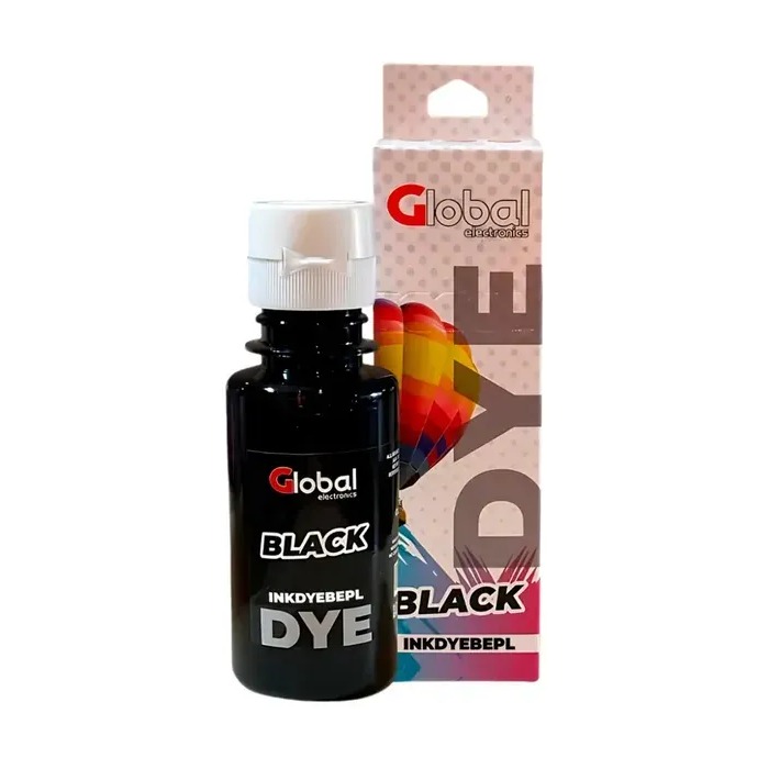 Tinta Premium Epson L Series Tipo Original T664/673/774 Black Dye en botella con Pico Vertedor de 70 cm3 - Global Electronics