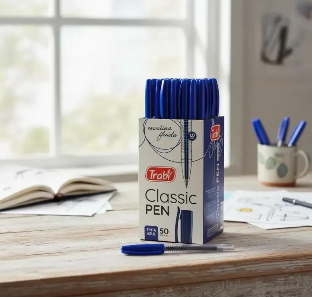 [TR5577] BOLIGRAFO CLASSIC PEN X50 AZUL TRABI