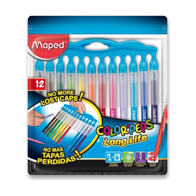 MARCADOR LONG LIFE COLOR PEPS MAPED