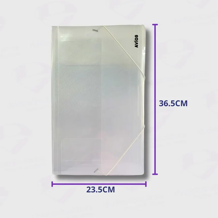 CARPETA 3 SOLAPAS LEGAL AVIOS PP TRANSPARENTE