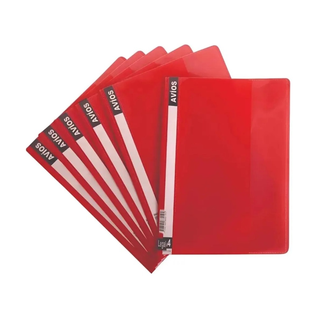 [1001] CARPETA BASE OPACA A4 ROJO AVIOS
