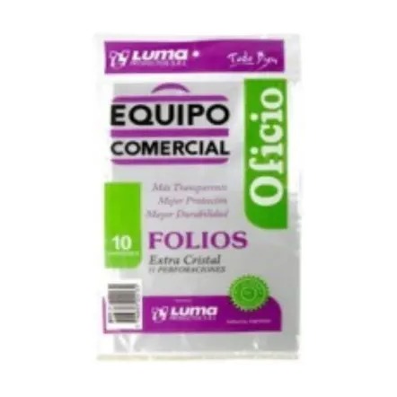 FOLIOS CLASICOS X10U OFICIO EQUIPO COMERCIAL