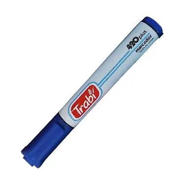 MARCADOR TRABI 420 TINTA AL AGUA AZUL